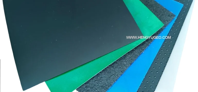 Black smooth HDPE geomembrane liner for impermeable containment in landfills and ponds