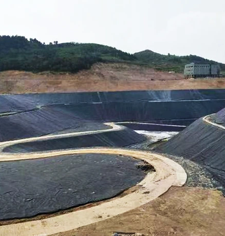 2mm smooth HDPE geomembrane base liner for municipal solid waste landfill primary containment
