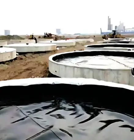 2mm HDPE geomembrane secondary containment liner for petroleum storage tank farm